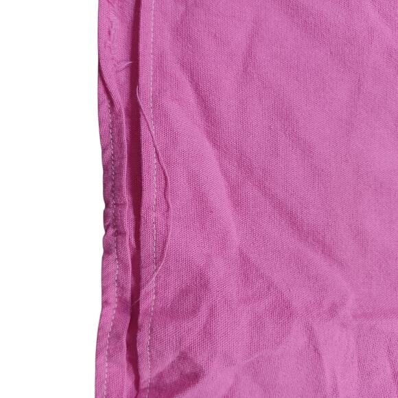 Vintage Handmade Huipil Pink Embroidered Sleeveless Square Poncho Top - Picture 4 of 7